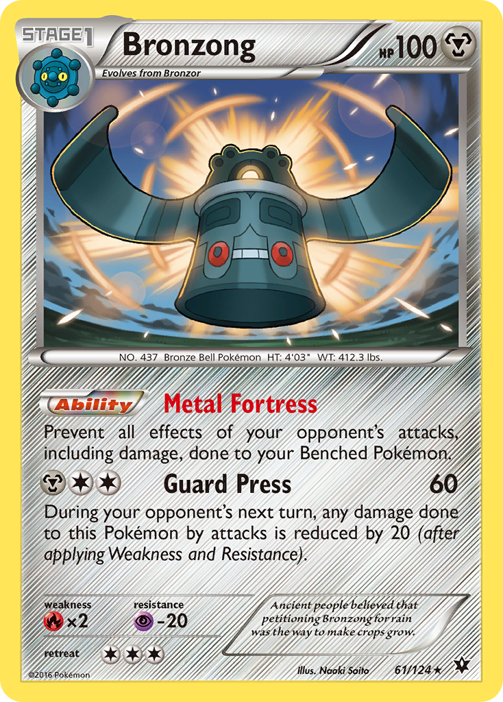 Bronzong (61/124) [XY: Fates Collide] | North of Exile Games