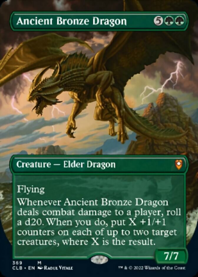 Ancient Bronze Dragon (Borderless Alternate Art) [Commander Legends: Battle for Baldur's Gate] | North of Exile Games