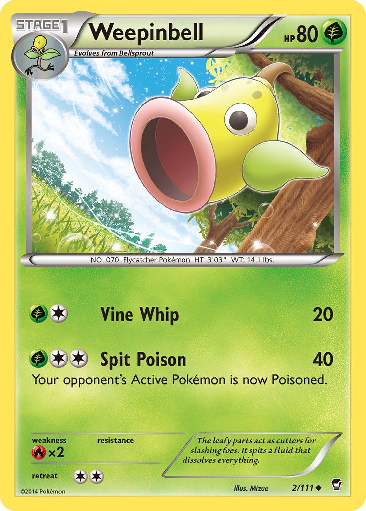 Weepinbell (2/111) [XY: Furious Fists] | North of Exile Games