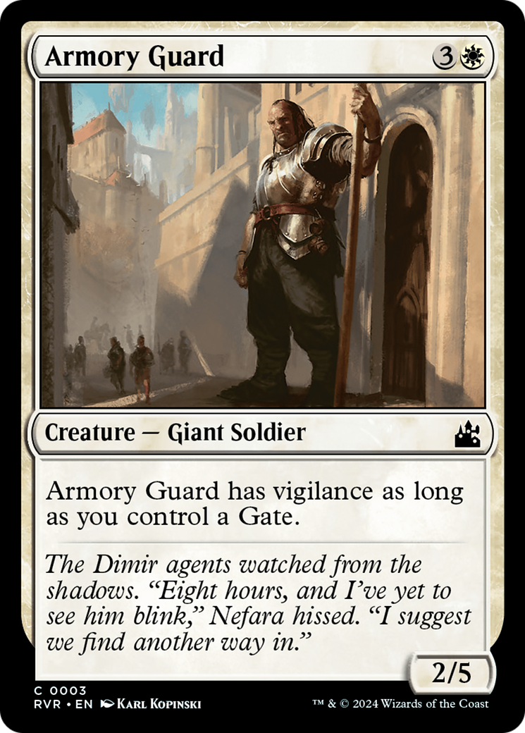 Armory Guard [Ravnica Remastered] | North of Exile Games
