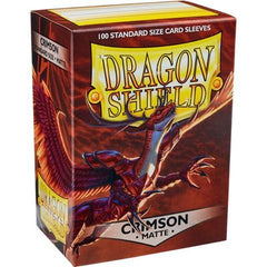 Dragon Shield Sleeves: Matte Crimson (Box Of 100) | North of Exile Games