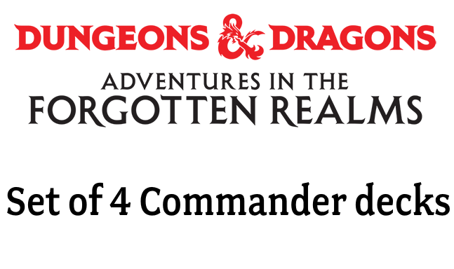 Adventures in the Forgotten Realms Commander Decks: Set of 4 decks | North of Exile Games
