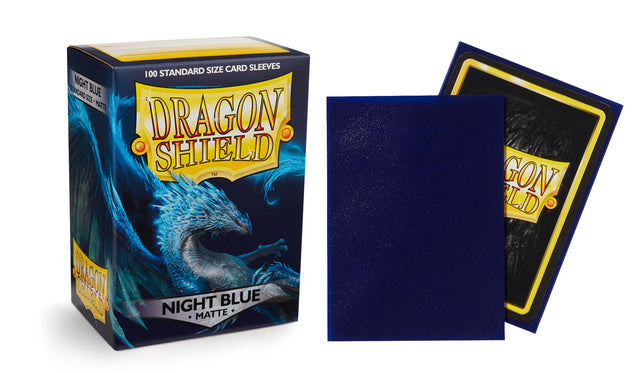 Dragon Shield Night Blue: Botan Matte Sleeves - (Box of 100) | North of Exile Games
