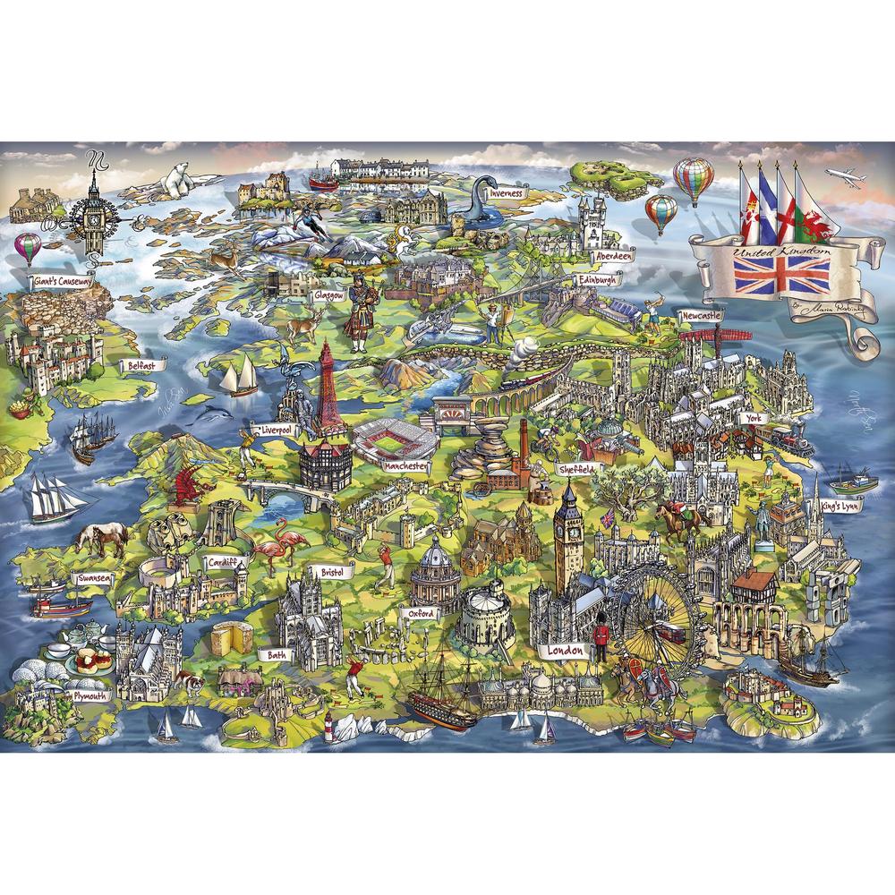 Puzzle: 500 pcs - Beautiful Britain | North of Exile Games