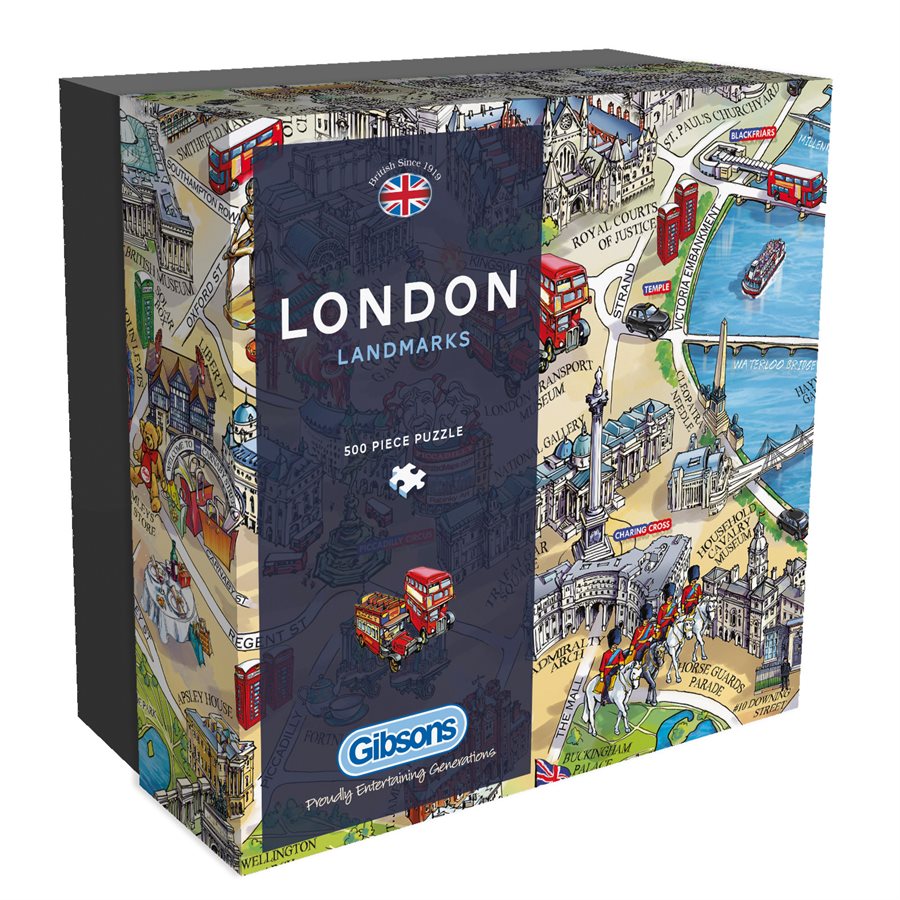 Puzzle: 500 pcs - London Landmarks | North of Exile Games