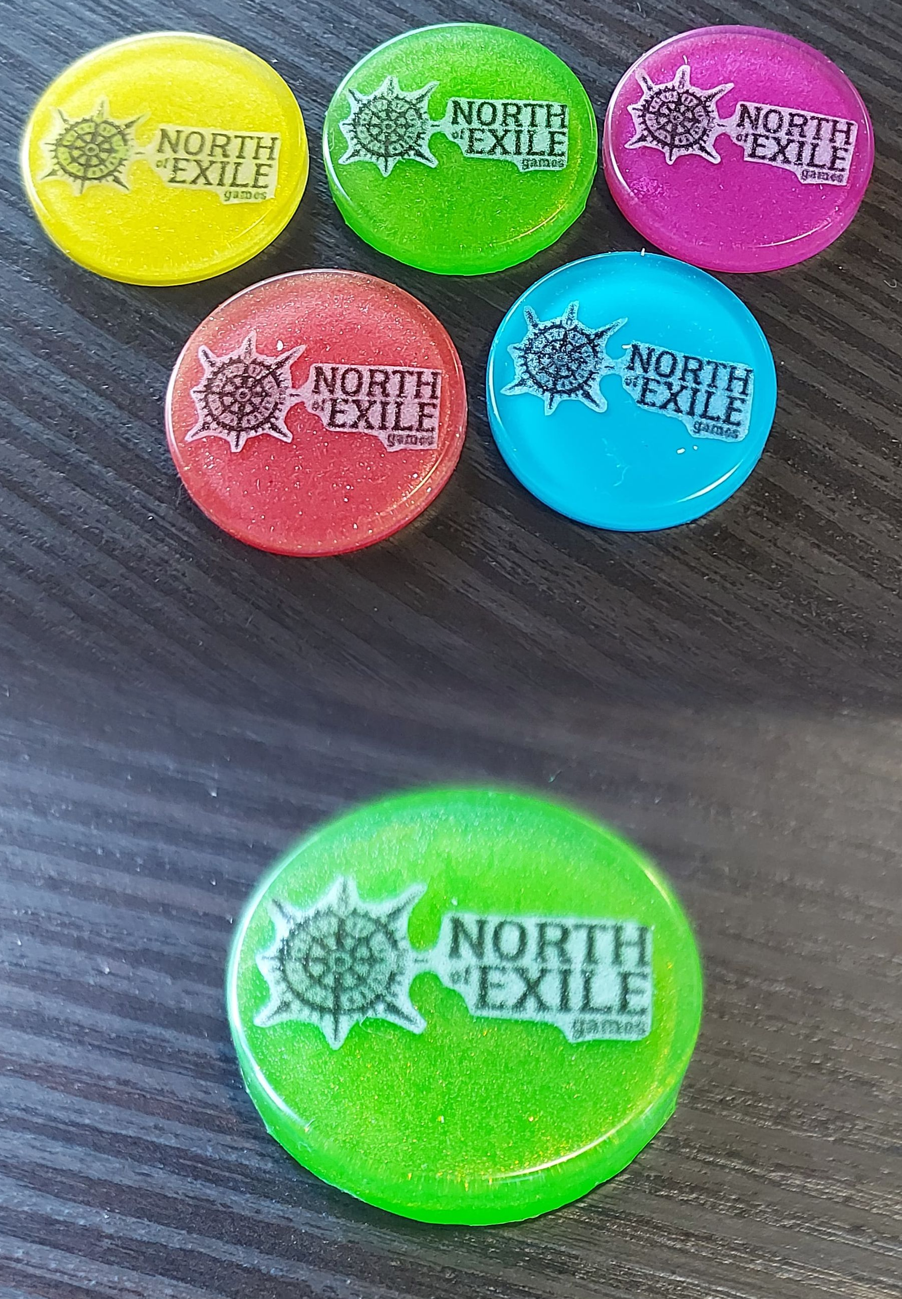 North Of Exile Themed Exert Tokens for Genesis: BoC (set of 5) | North of Exile Games