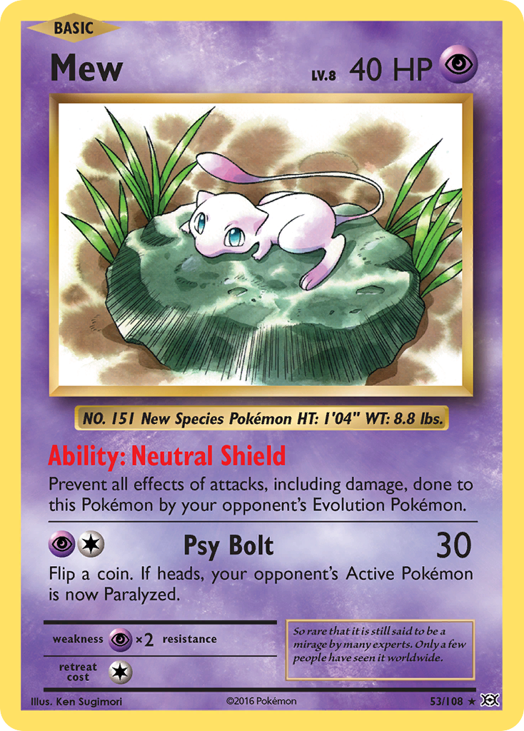 Mew (53/108) [XY: Evolutions] | North of Exile Games