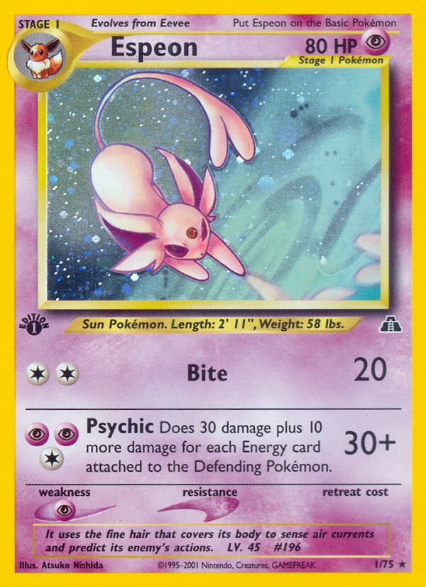 Espeon (1/75) [Neo Discovery 1st Edition] | North of Exile Games