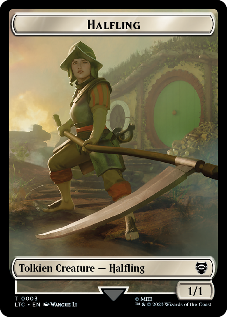 Halfling // Treasure Token [The Lord of the Rings: Tales of Middle-Earth Commander Tokens] | North of Exile Games