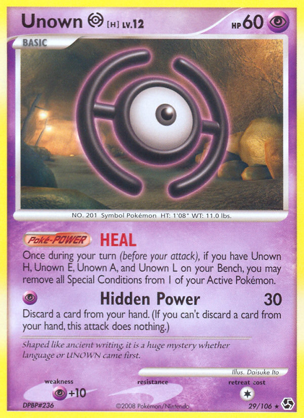 Unown H (29/106) [Diamond & Pearl: Great Encounters] | North of Exile Games