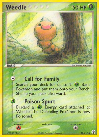 Weedle (86/112) [EX: FireRed & LeafGreen] | North of Exile Games