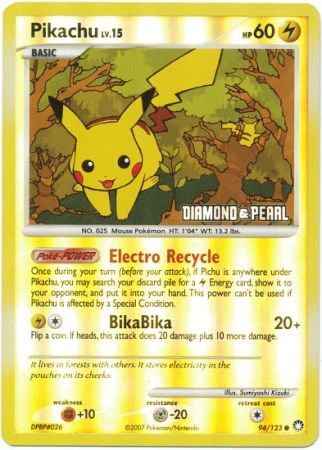 Pikachu (94/123) [Burger King Promos: 2008 Collection] | North of Exile Games