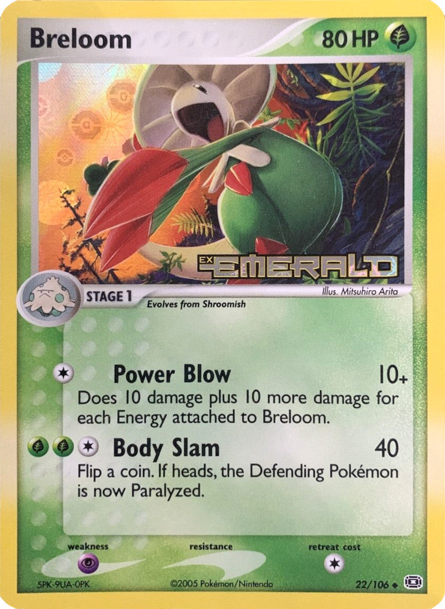 Breloom (22/106) (Stamped) [EX: Emerald] | North of Exile Games