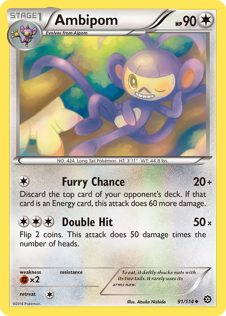 Ambipom (91/114) [XY: Steam Siege] | North of Exile Games