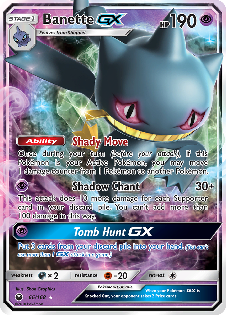 Banette GX (66/168) [Sun & Moon: Celestial Storm] | North of Exile Games
