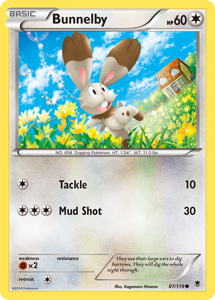 Bunnelby (87/119) [XY: Phantom Forces] | North of Exile Games