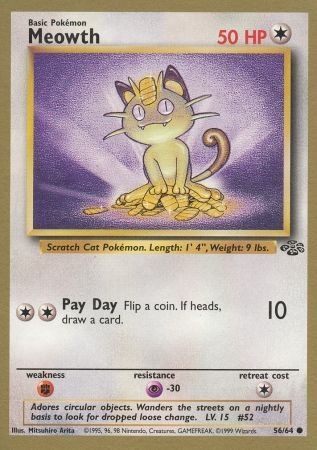 Meowth (56/64) (Gold Bordered Promo) [Jungle Unlimited] | North of Exile Games