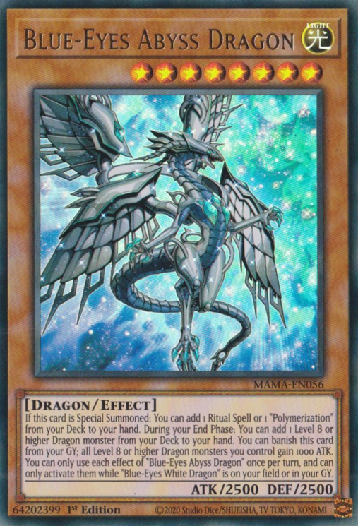 Blue-Eyes Abyss Dragon [MAMA-EN056] Ultra Rare | North of Exile Games