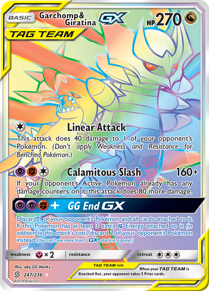 Garchomp & Giratina GX (247/236) [Sun & Moon: Unified Minds] | North of Exile Games