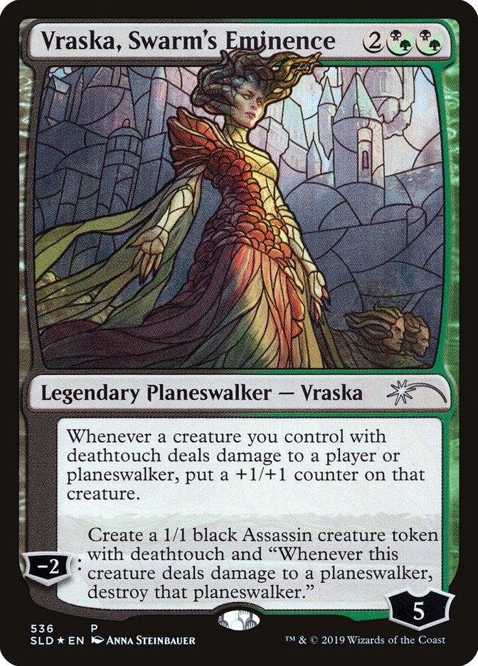 Vraska, Swarm's Eminence (Stained Glass) [Secret Lair Drop Promos] | North of Exile Games