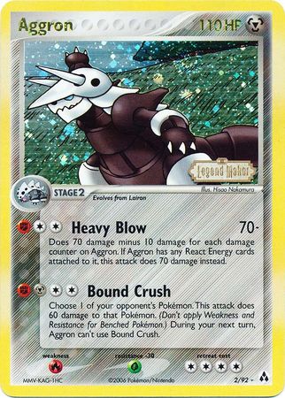Aggron (2/92) (Stamped) [EX: Legend Maker] | North of Exile Games