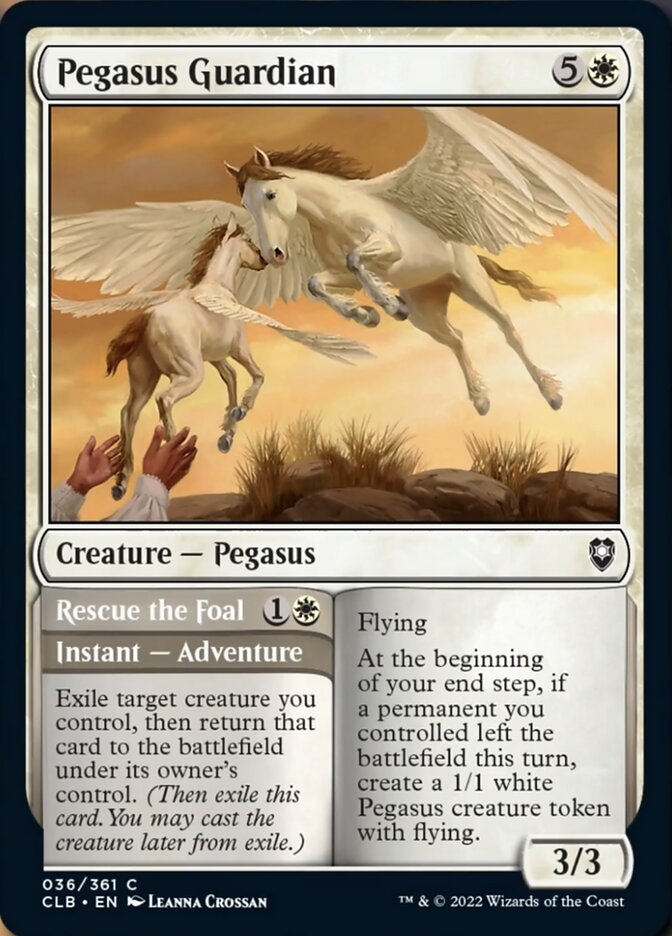 Pegasus Guardian // Rescue the Foal [Commander Legends: Battle for Baldur's Gate] | North of Exile Games