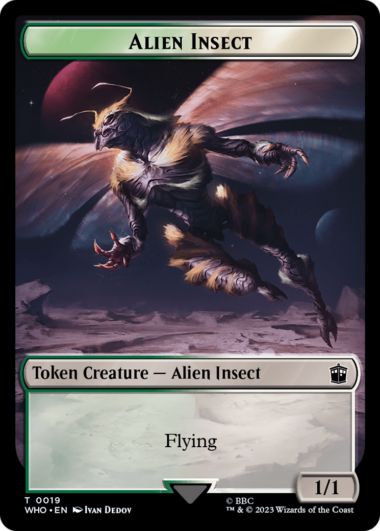 Alien Insect Token [Doctor Who Tokens] | North of Exile Games