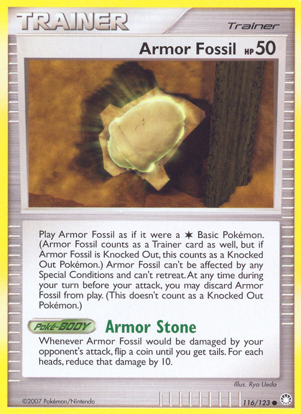 Armor Fossil (116/123) [Diamond & Pearl: Mysterious Treasures] | North of Exile Games