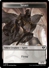 Spirit (0039) // Knight Double-Sided Token [Commander Masters Tokens] | North of Exile Games