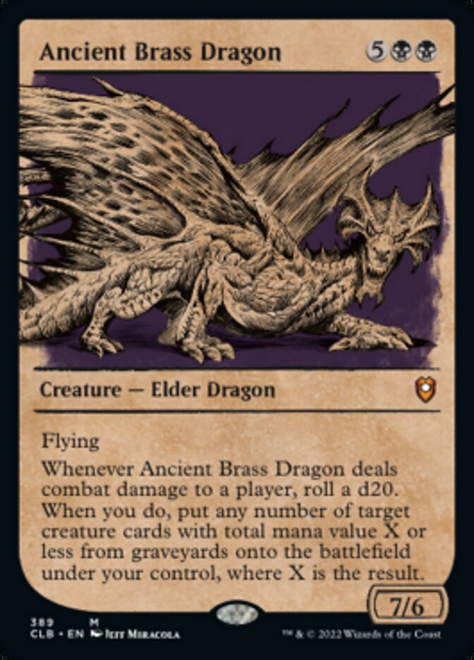 Ancient Brass Dragon (Showcase) [Commander Legends: Battle for Baldur's Gate] | North of Exile Games