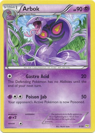 Arbok (3/30) [XY: Trainer Kit - Noivern] | North of Exile Games