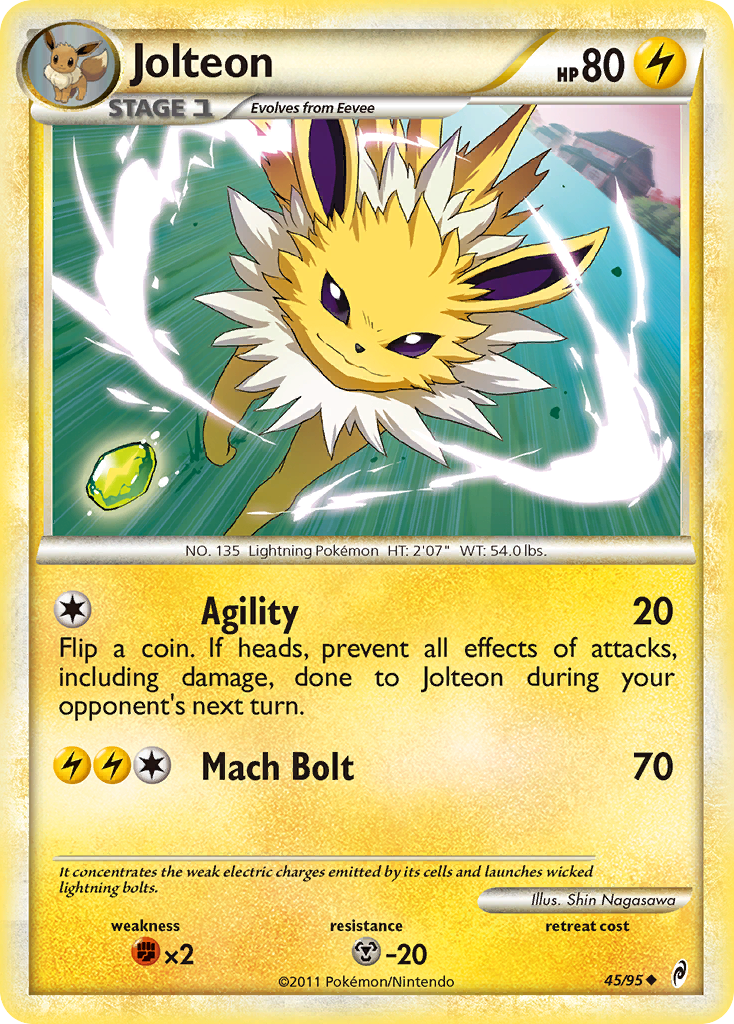 Jolteon (45/95) [HeartGold & SoulSilver: Call of Legends] | North of Exile Games