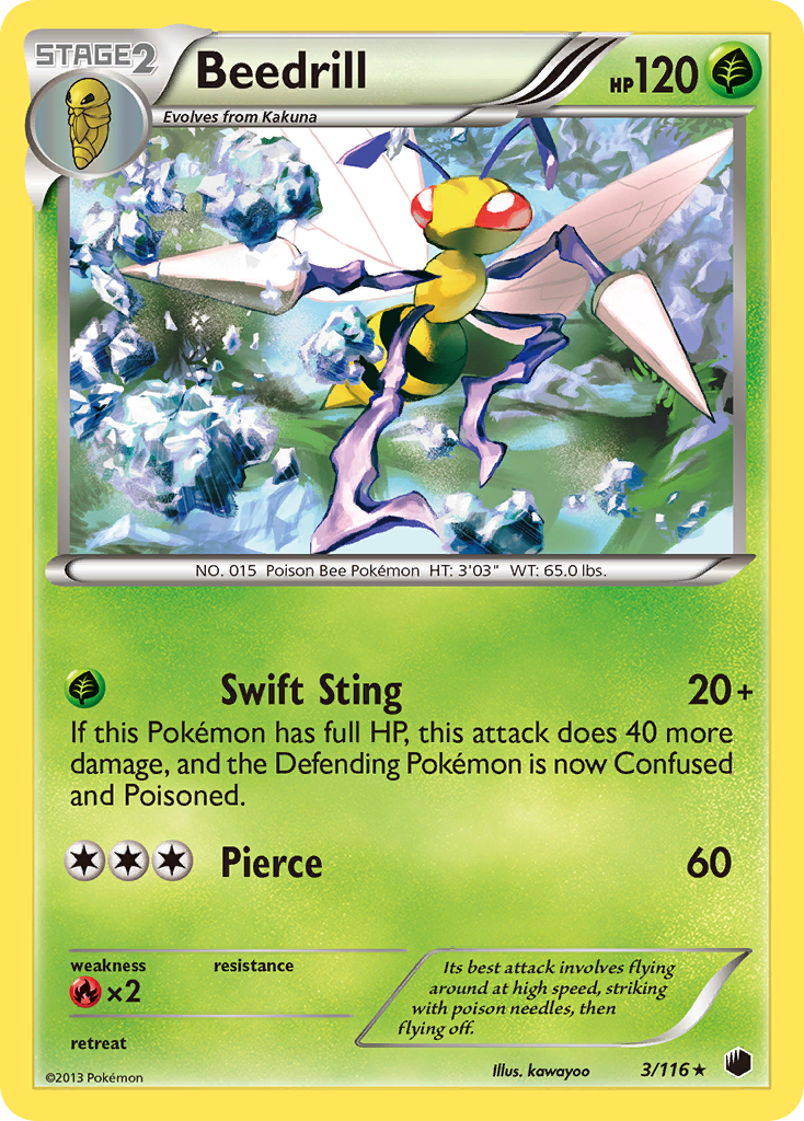 Beedrill (3/116) [Black & White: Plasma Freeze] | North of Exile Games