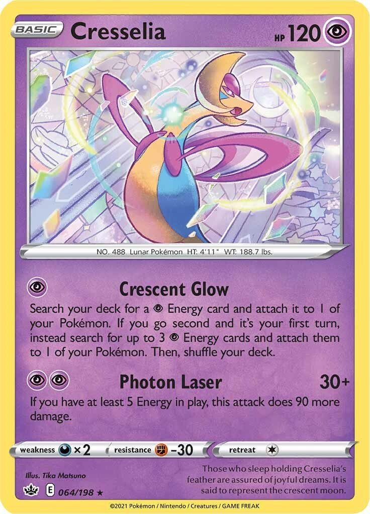 Cresselia (064/198) (Theme Deck Exclusive) [Sword & Shield: Chilling Reign] | North of Exile Games