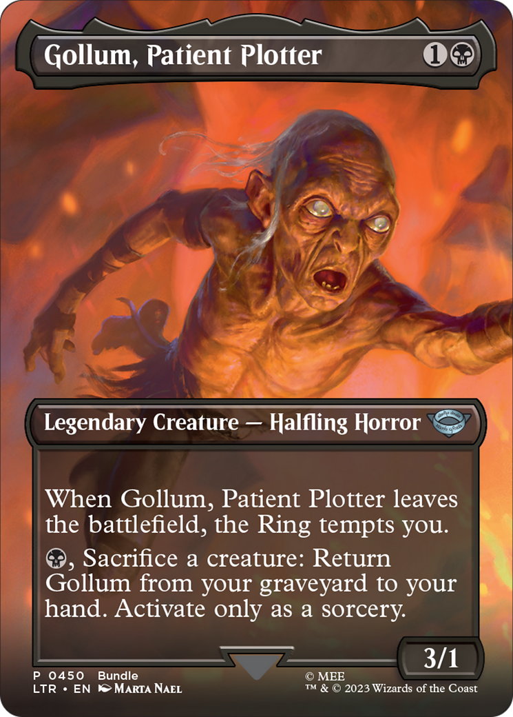 Gollum, Patient Plotter (Borderless Alternate Art) [The Lord of the Rings: Tales of Middle-Earth] | North of Exile Games