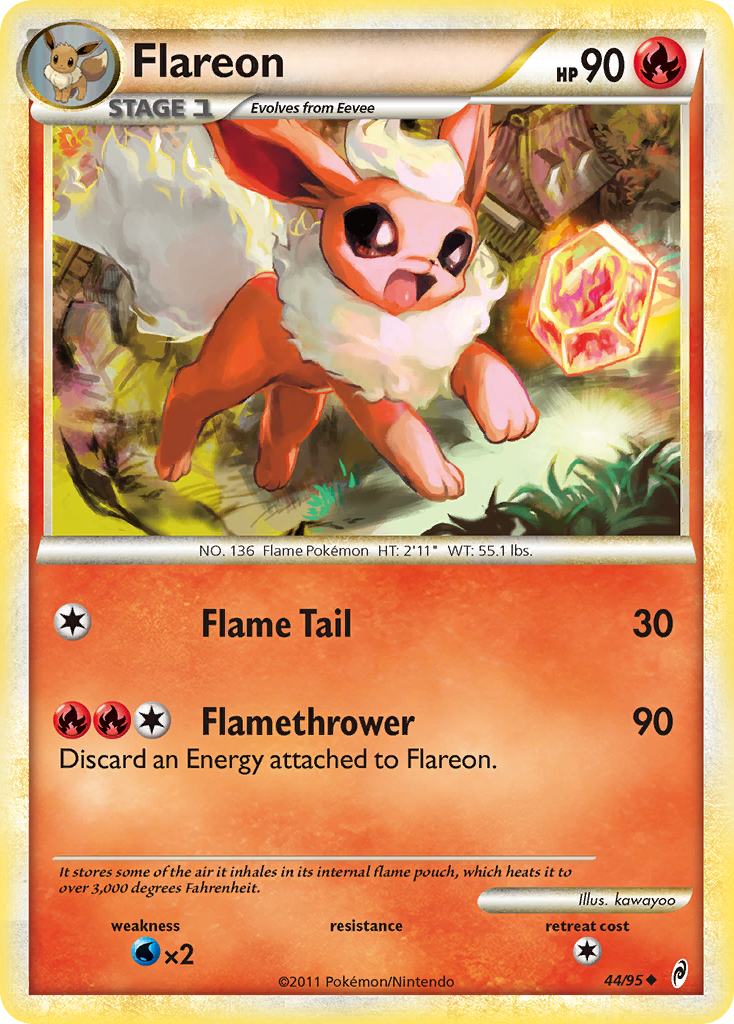 Flareon (44/95) [HeartGold & SoulSilver: Call of Legends] | North of Exile Games