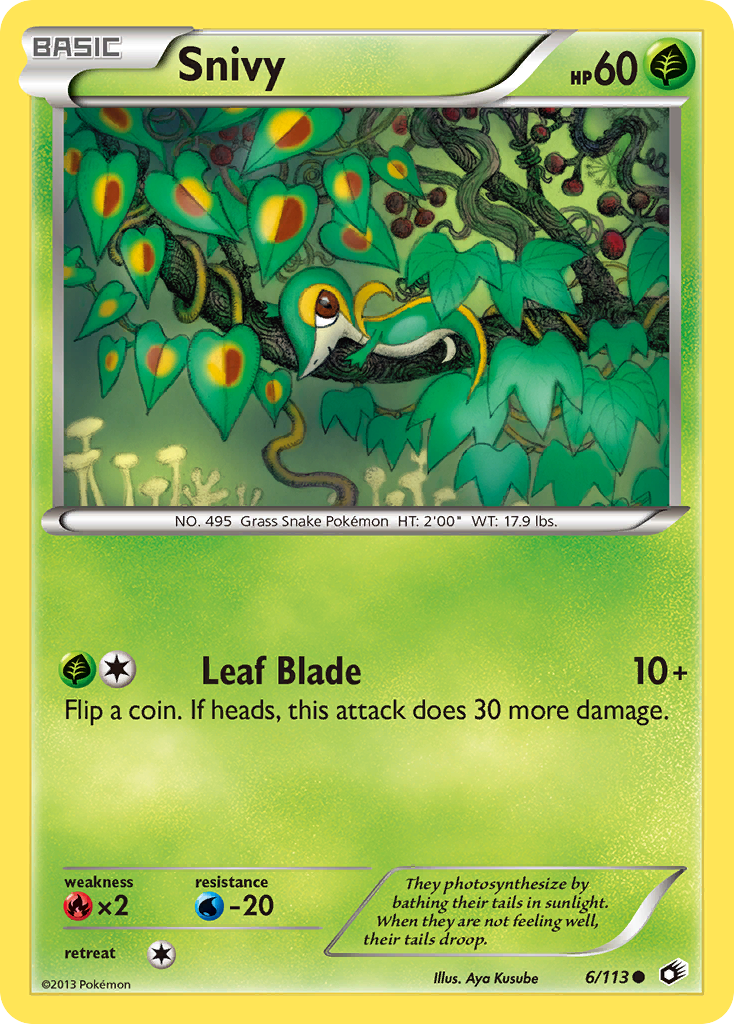 Snivy (6/113) [Black & White: Legendary Treasures] | North of Exile Games