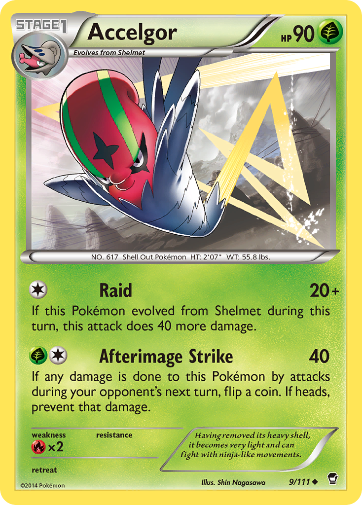 Accelgor (9/111) [XY: Furious Fists] | North of Exile Games