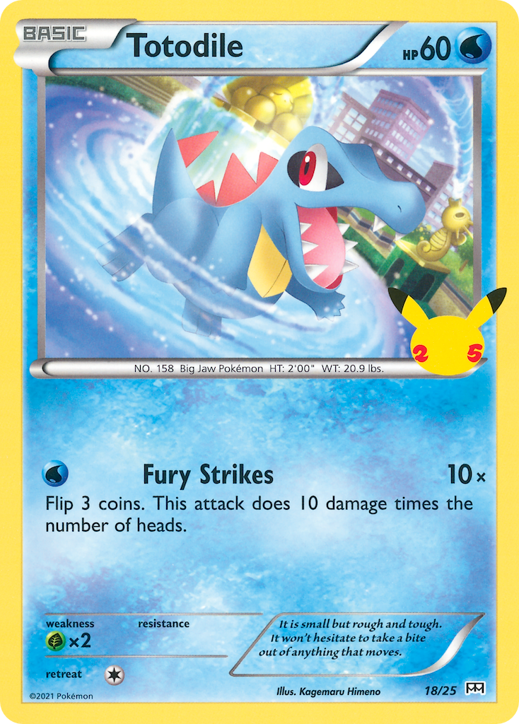 Totodile (18/25) [McDonald's 25th Anniversary] | North of Exile Games