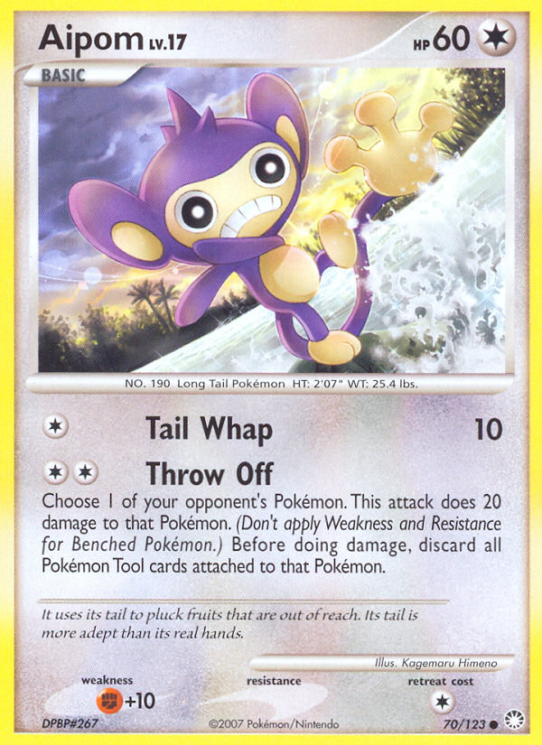 Aipom (70/123) [Diamond & Pearl: Mysterious Treasures] | North of Exile Games