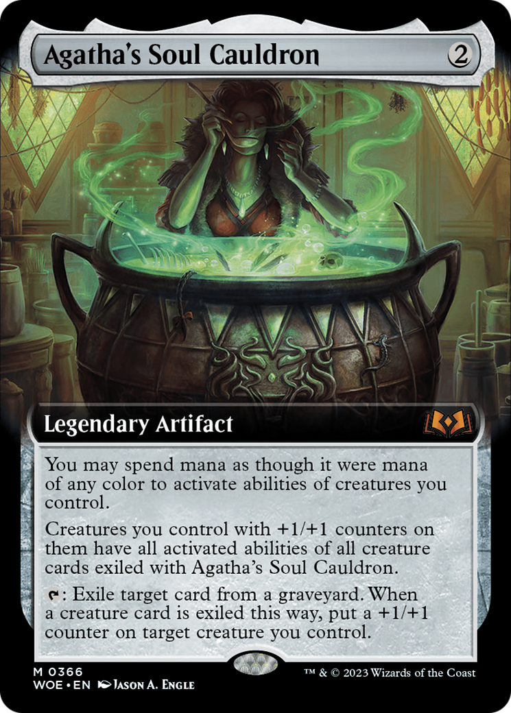 Agatha's Soul Cauldron (Extended Art) [Wilds of Eldraine] | North of Exile Games