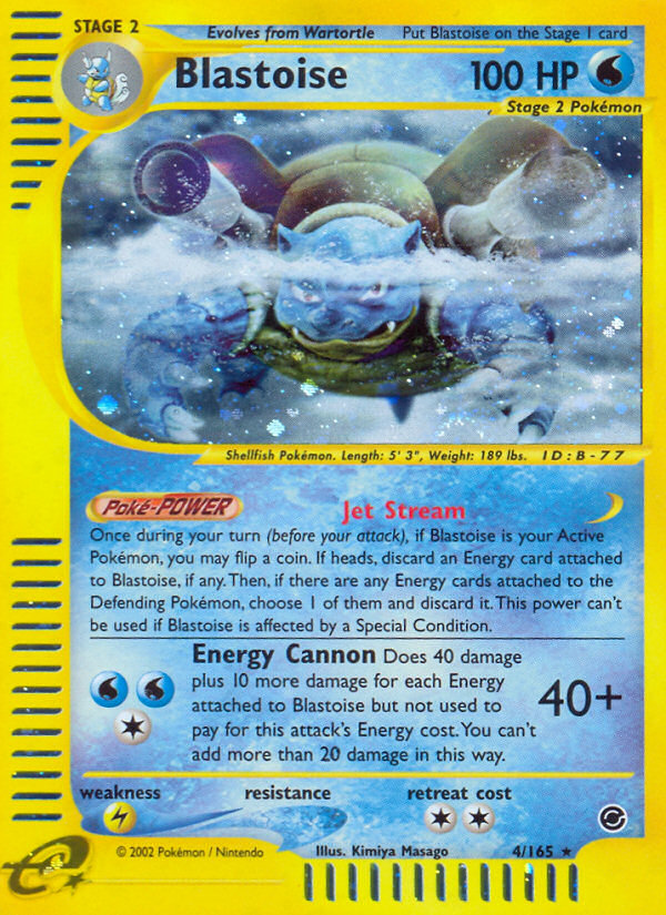 Blastoise (4/165) [Expedition: Base Set] | North of Exile Games