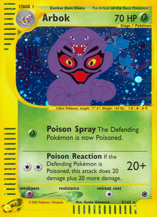 Arbok (3/165) [Expedition: Base Set] | North of Exile Games