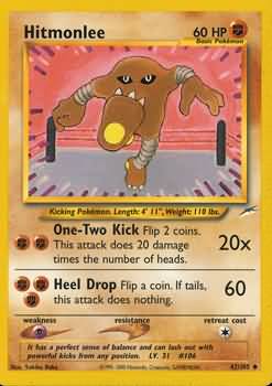Hitmonlee (42/105) [Neo Destiny Unlimited] | North of Exile Games