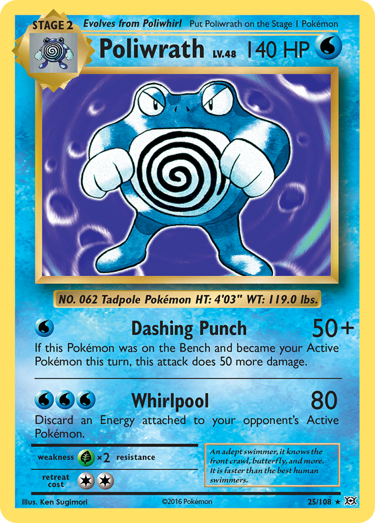 Poliwrath (25/108) [XY: Evolutions] | North of Exile Games