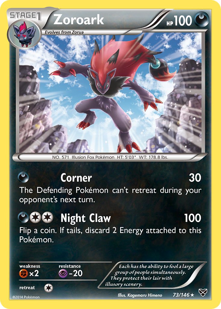 Zoroark (73/146) (Cosmos Holo) (Blister Exclusive) [XY: Base Set] | North of Exile Games