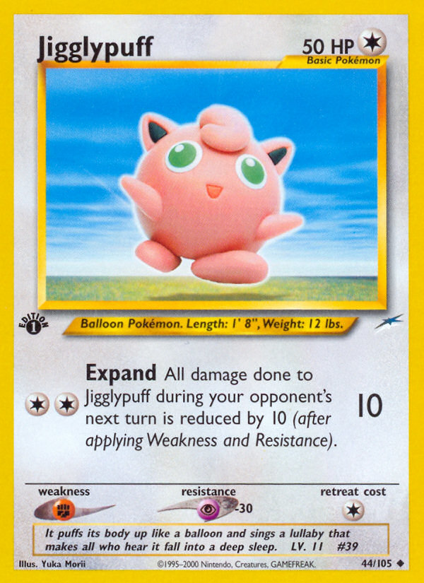 Jigglypuff (44/105) [Neo Destiny 1st Edition] | North of Exile Games