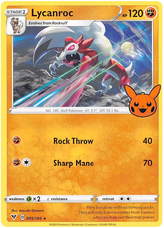 Lycanroc (095/185) [Trick or Trade 2023] | North of Exile Games