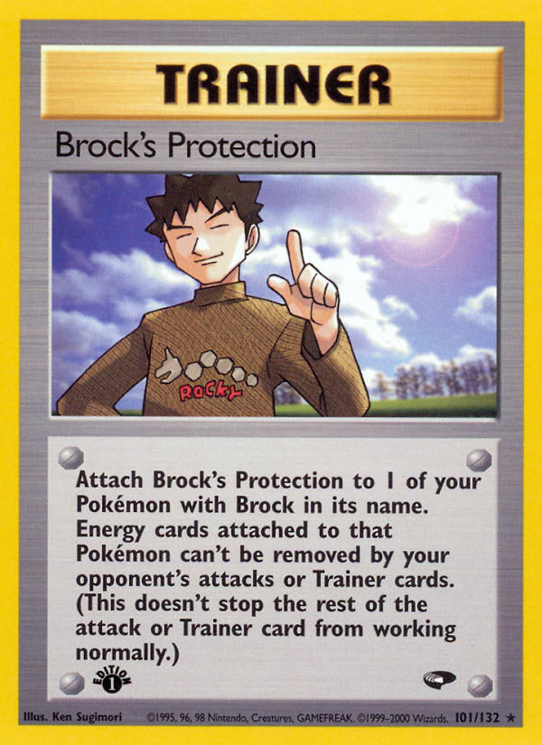 Brock's Protection (101/132) [Gym Challenge 1st Edition] | North of Exile Games