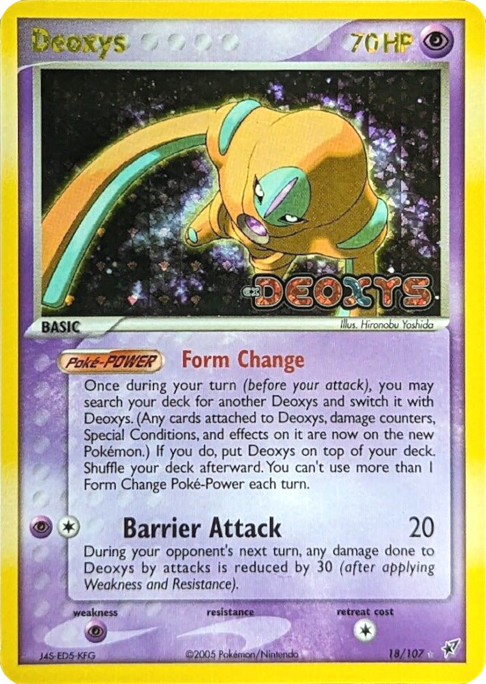 Deoxys (18/107) (Stamped) [EX: Deoxys] | North of Exile Games